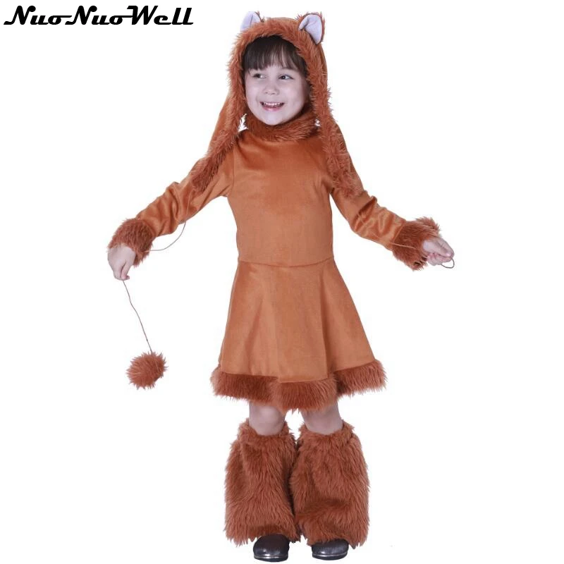 Новые милые сексуальные оранжевые вечерние костюмы лисицы на Хэллоуин для