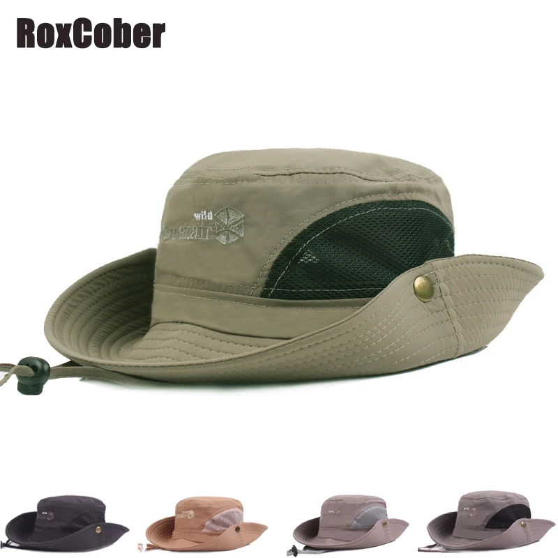 RoxCober, летние, весенние, модные, хлопковые, Панамы, мужские, женские, дышащие, с большими широкими полями, рыбацкие кепки, уличные, дикие, Панама, солнце, H