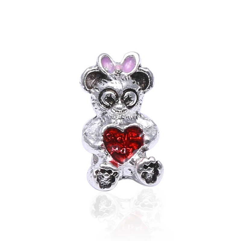 TOGORY 2 шт./лот мультфильм коллекция Микки подвеска с Минни Шарм Подходит Пандора Шарм браслет DIY Ювелирные изделия Berloque - Цвет: B29