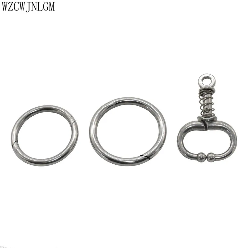 

2 pcs Stainless steel Automatic cow Spring Nose Pliers Cattle Baoding Ware Binding Tool Nose Clamp Traction Cattle Ring