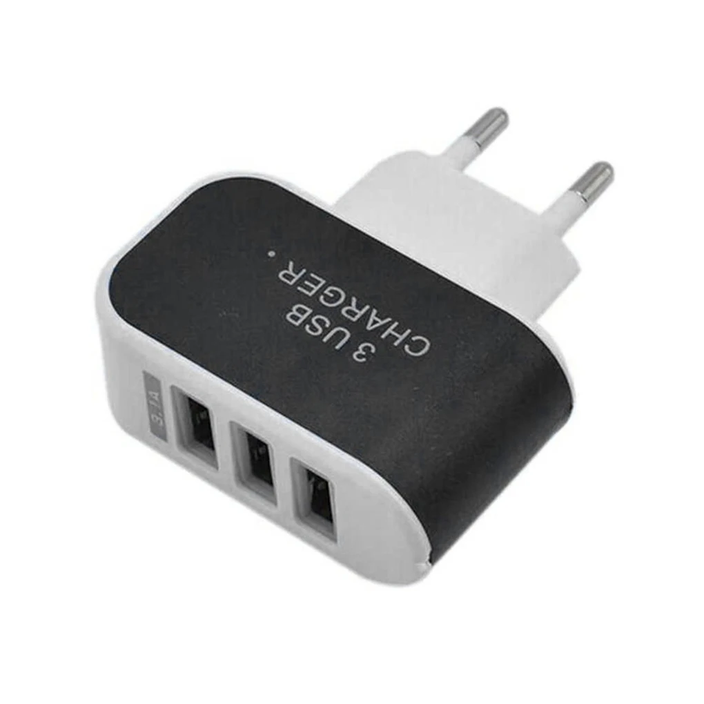 Новинка, 3 порта, тройной USB порт, настенное зарядное устройство для дома и путешествий, адаптер переменного тока, штепсельная вилка европейского стандарта, зарядное устройство для мобильного телефона - Тип штекера: NO.1