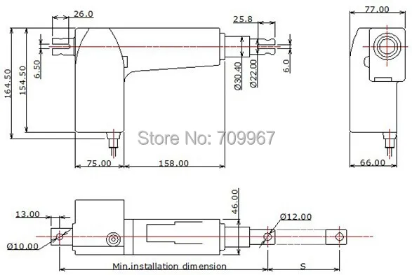 4000N load 200mm stroke 5mm/sec speed 12V 24V DC linear actuator for medical hospital electric bed sofa | Обустройство дома
