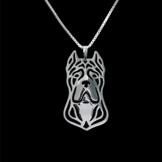 Цепочка с подвеской в виде собаки золотистого и серебристого цвета | Украшения