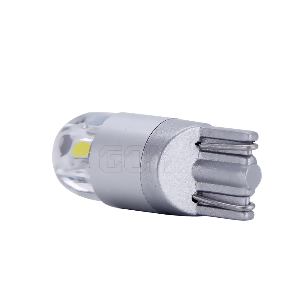 50 шт. Автомобильные светодиодные сигнальные лампы T10 2smd 3030 W5W светодиодный 10
