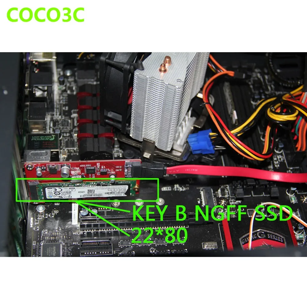 SATA 3 0 M. 2 B слот для ключей SSD PCI e карта III 6 Гбит/с HDD M.2 & M ключ Express с низкопрофильным