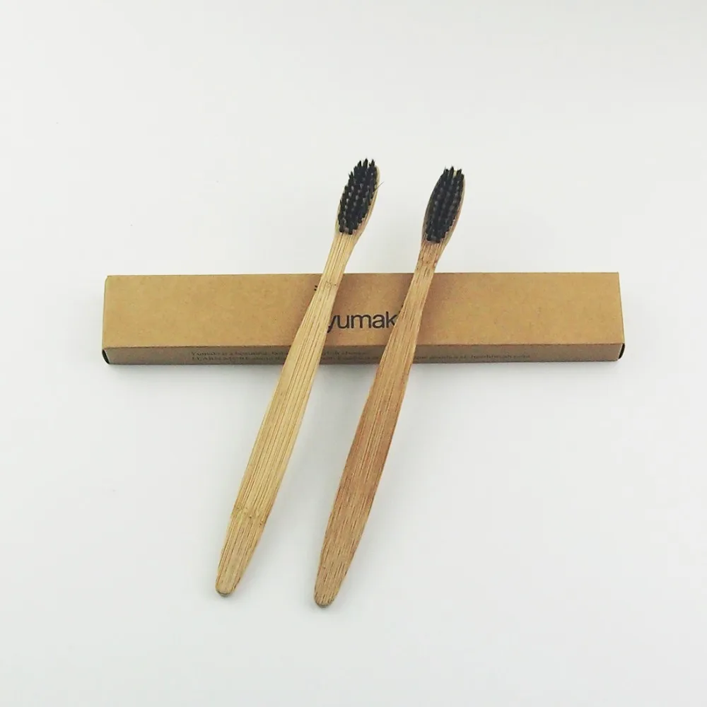 8 шт. мягкие бамбуковые зубные щётки с деревянной ручкой | Красота и здоровье