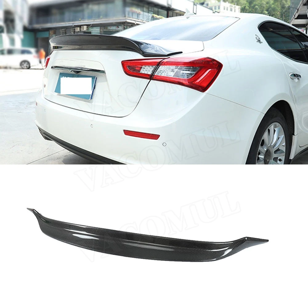 Автомобильный задний спойлер из углеродного волокна утиные крылья для Maserati ghiсот