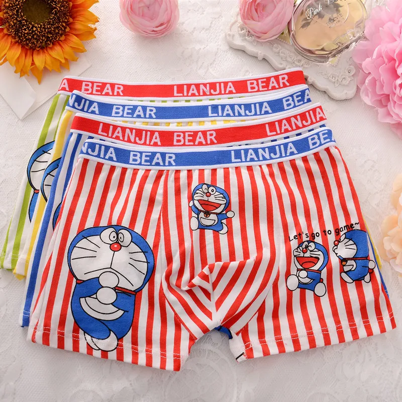 Детские трусики 4 шт. для детей 2 10 лет трусы мальчиков детское нижнее белье