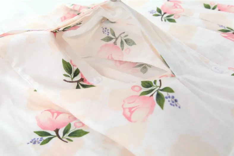 Весенне-осенняя Хлопковая пижама Fdfklak для беременных женщин Одежда кормления