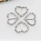 10 шт.лот, стразы в форме сердца, ленты со стразами, слайдер для женской одежды, свадебные приглашения, аксессуары для волос