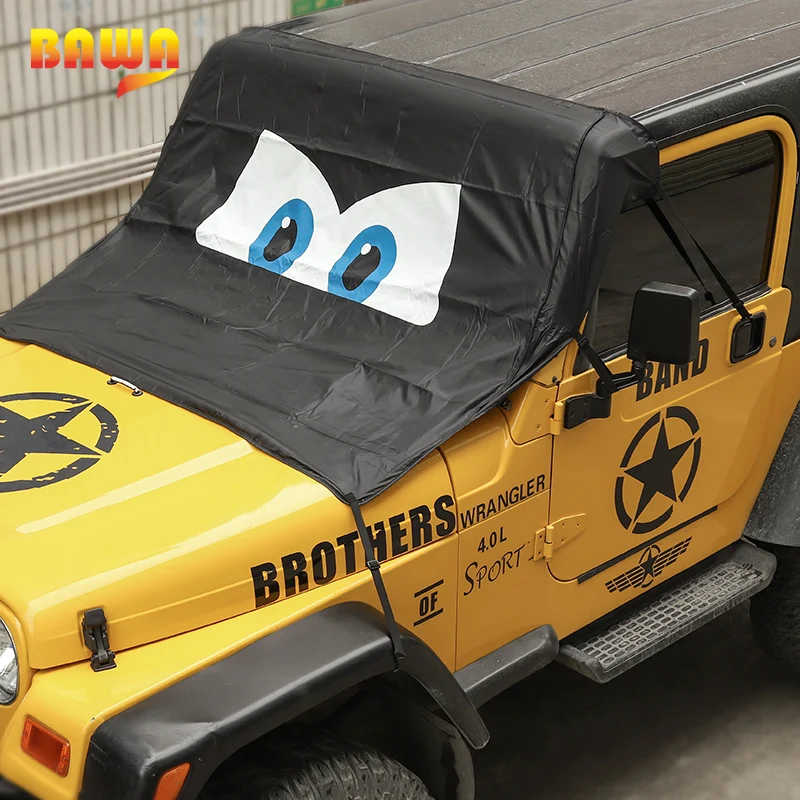 Защитный чехол для лобового стекла автомобиля BAWA Jeep Wrangler TJ JK JL 1997