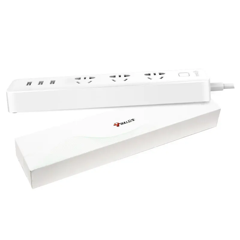 Оригинальный быка Мощность розеток С 3 портами (стандарт 3.1A быстрой зарядки