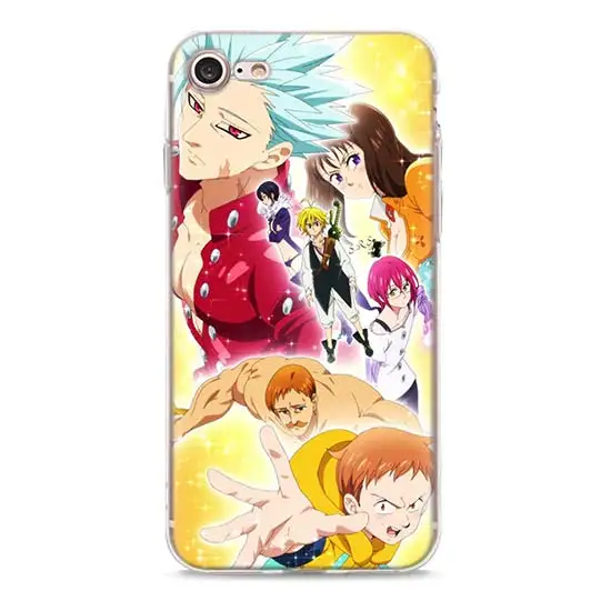 12 Прозрачный чехол Nanatsu no Taizai Seven Deadly Sin для Apple iPhone 11 Pro Max 7 8 Plus 6 6s Plus 5 5S X XR XS TPU мягкий чехол s Coque - Цвет: 12