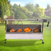 Inch Barbecue Roaster Spit Rotisserie BBQ Grill Roast Lamb Chicken Pig skewer rotisserie