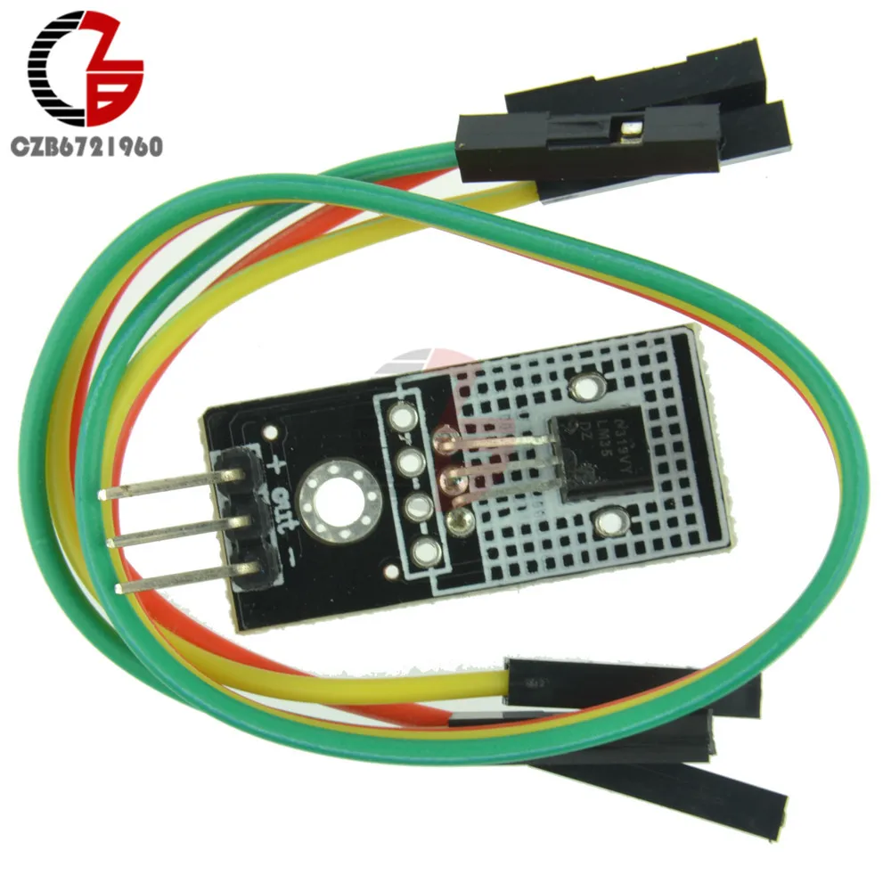 LM35D цифровой датчик температуры линейный модуль DC 4 в 30 LM35 для Arduino Smart car|digital