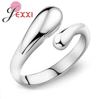 fashion woman jewelry genuine smooth figure rings adjustable factory price big promotion