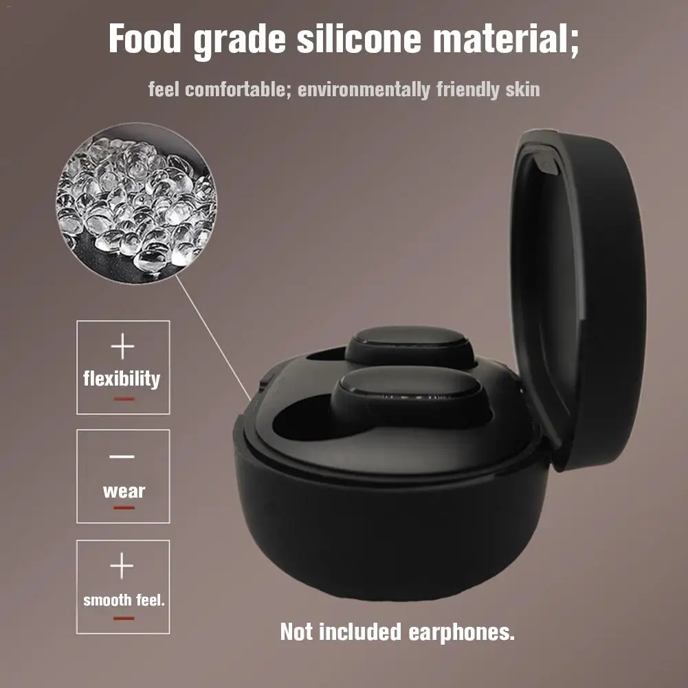TWS Bluetooth беспроводной защитный чехол для наушников Анти шок гибкий силиконовый