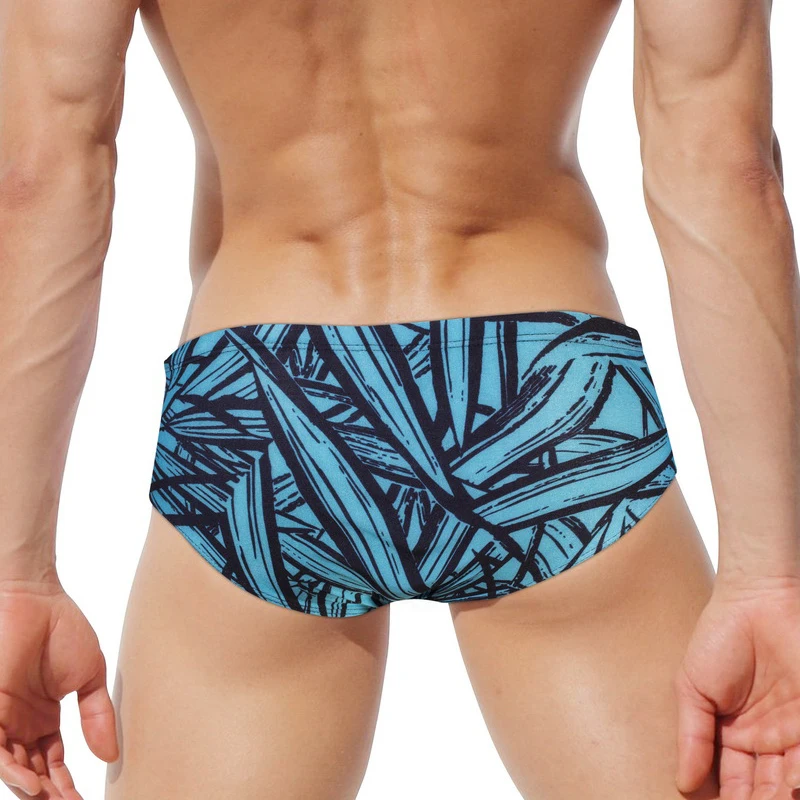 Y1 мужские трусы для серфинга плавки бамбуковый лист с принтом плавательные