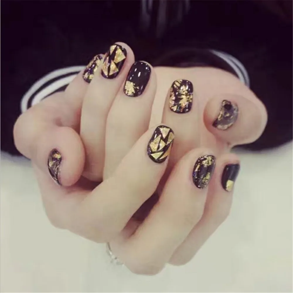 1 коробка золотой серебристый неправильной формы алюминиевая фольга наклейка