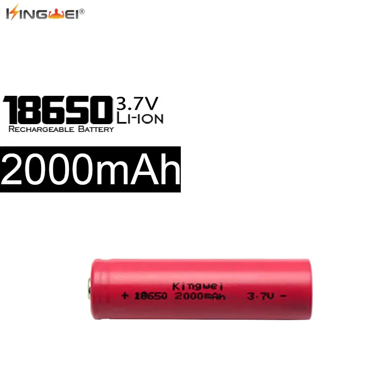 Литий ионная аккумуляторная батарея для фонарика KingWei 4X18650 2000 мАч 3 7 в|rechargeable