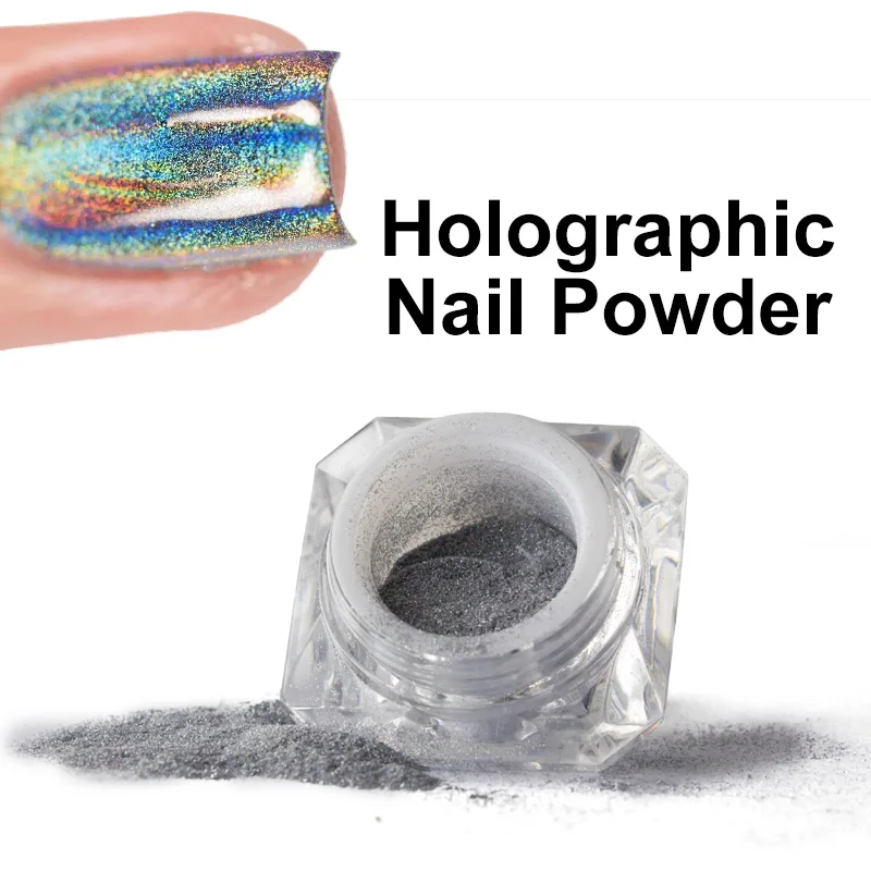 1 коробка красочные блестящие радужные серебряные голографические лазерные