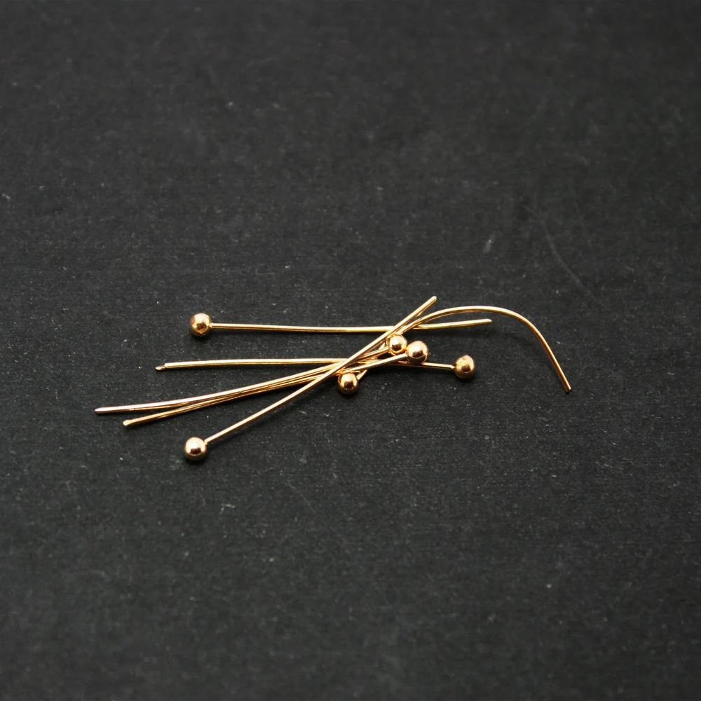 Hot Fashion прибл. 100 шт./лот KC Золотая медная шаровая булавка 25 мм FZD004 19|ball pins|kc goldpin fashion