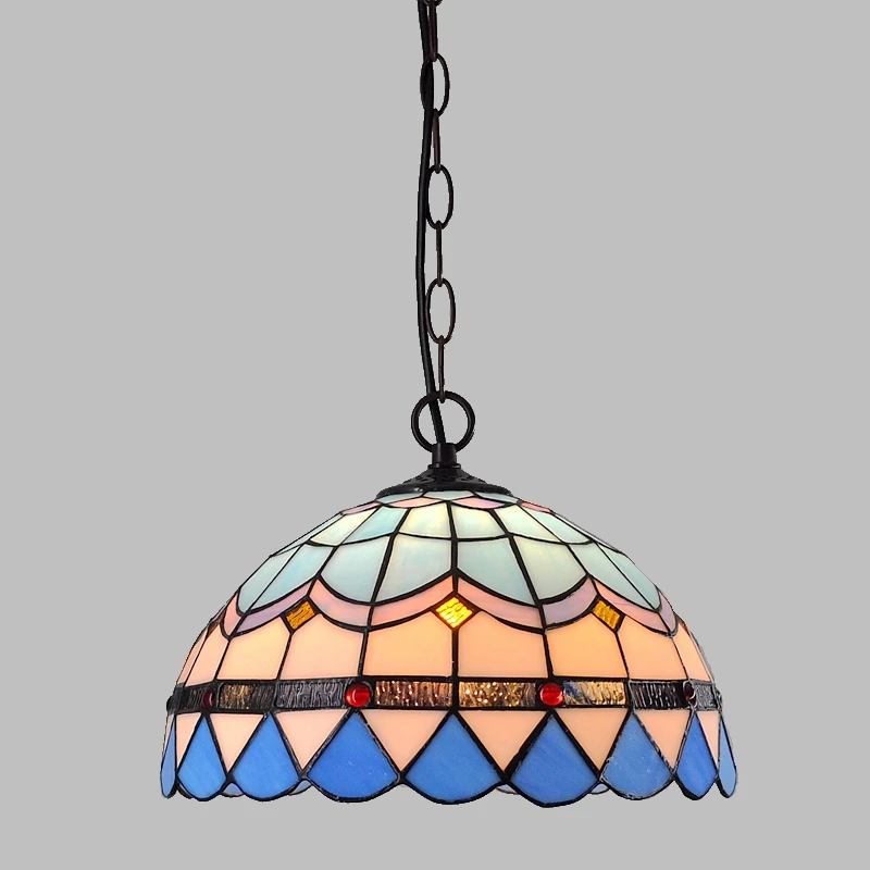 12 дюймов простой европейский стиль современный ресторан droplight Tiffany стекло