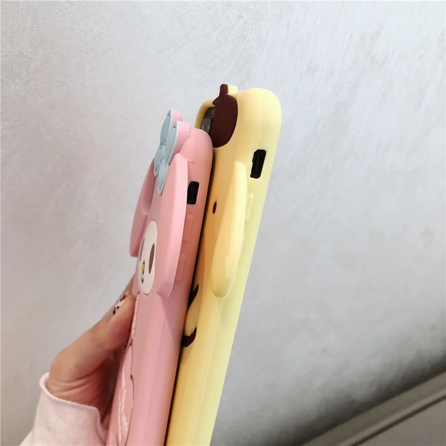 Милый мультяшный 3D Pom Purin Cinnamoroll Dog My Melody чехол для телефона для iPhone 6 6s 7 8 Plus X XR XS Max мягкий силиконовый резиновый чехол