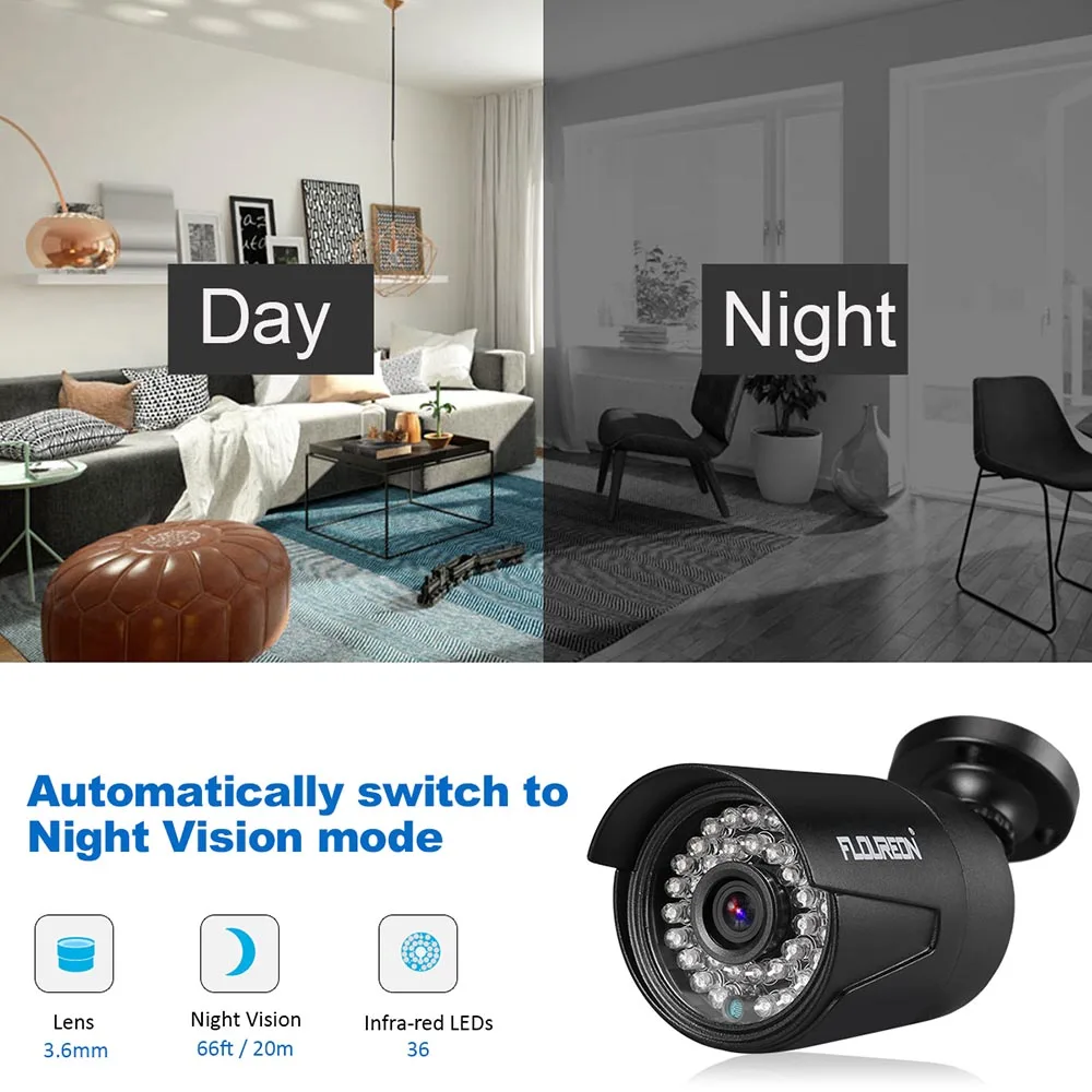 Новая аналоговая наружная камера 1080P 2.0MP 3000TVL NTSC/PAL Водонепроницаемая CCTV AHD DVR