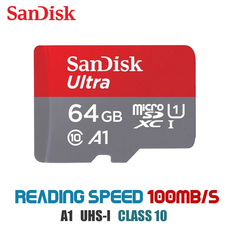 Карта памяти Micro SD карта класс 10 32 Гб Оригинальная SanDisk 64 ГБ TF 128 C10 16 флэш для