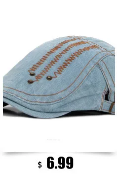 Fashion Spring Summer Jeans Hats for Men Women High Quality Casual Unisex Denim Beret Caps OutDoors Flat Cap for Cowboy