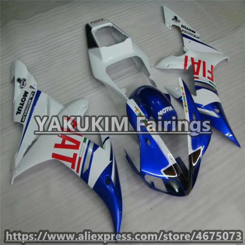 Обтекатели ABS для YAMAHA YZF R1 2002 2003 YZFR1 YZF1000 02 03 кузова мотоцикла|Накладки и