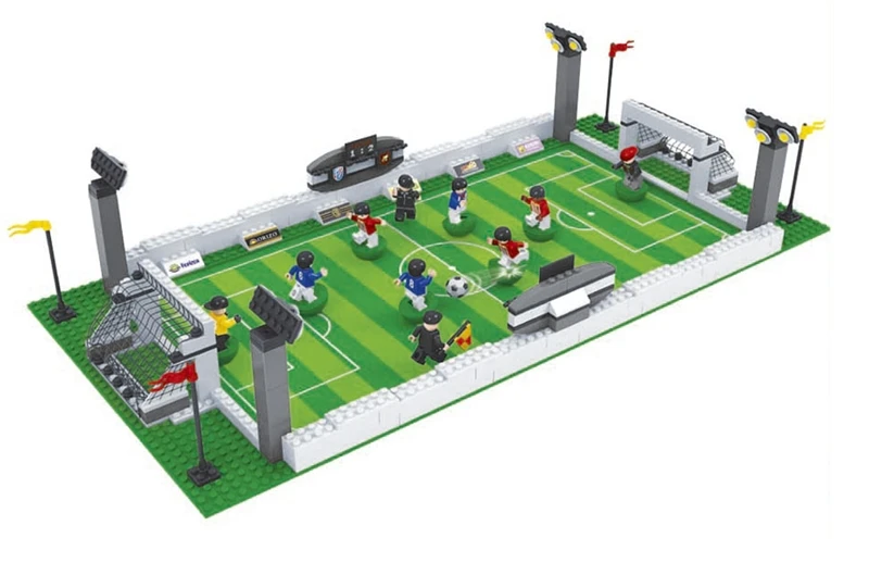Modellbau комплекты kompatibel мит legocity Футбол серия 199 3d блоки padagogisches modellbau spielzeug хобби