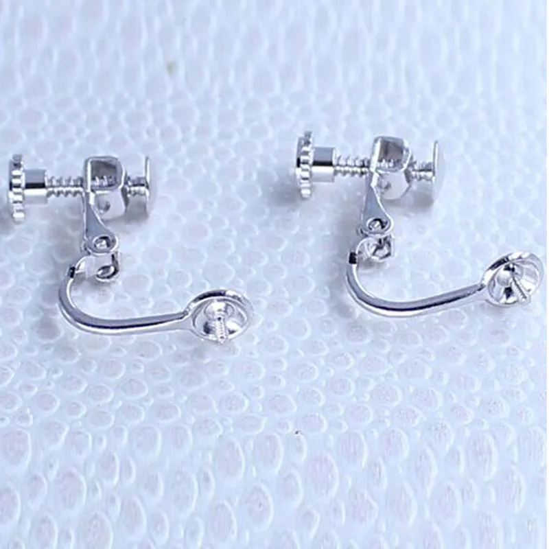 Wholesale Screw Style 925 Sterling Silver Ear Clip Clamp Findings | Украшения и аксессуары