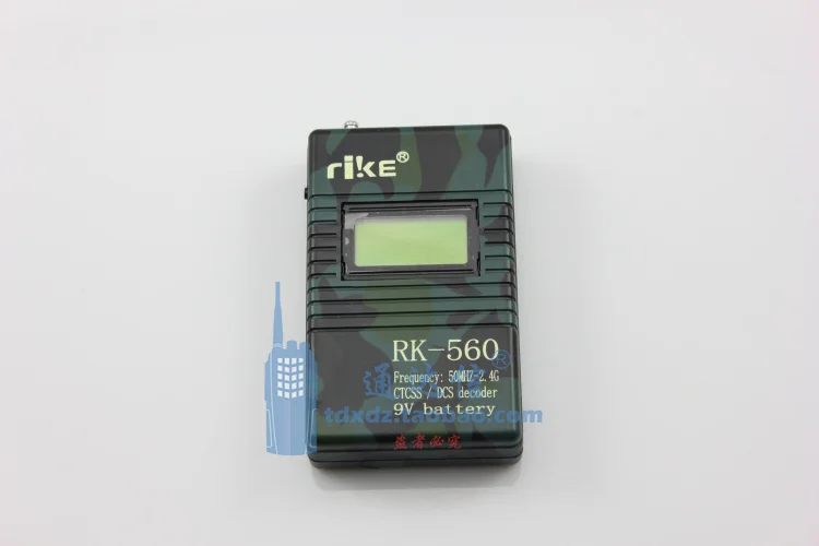 Мини счетчик частоты CTCSS/DCS декодер ручной Портативный RK560 диапазон: 50 МГц ~ 2 4