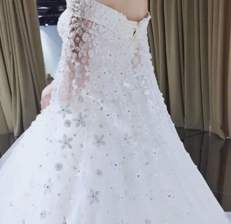 VENSANAC бальное платье с вырезом лодочкой и кружевом цветочной аппликацией