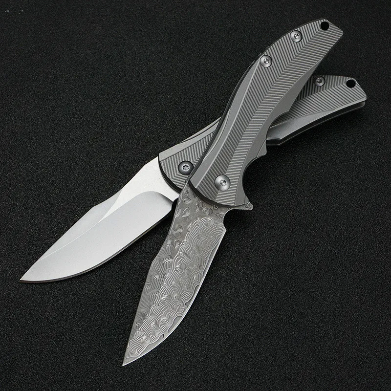 Самый продаваемый D2 складной нож для отдыха на открытом воздухе TC4 titanium ручка