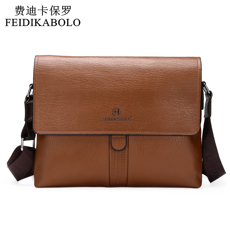 Мужская кожаная сумка известного бренда Повседневная Деловая сумка-мессенджер