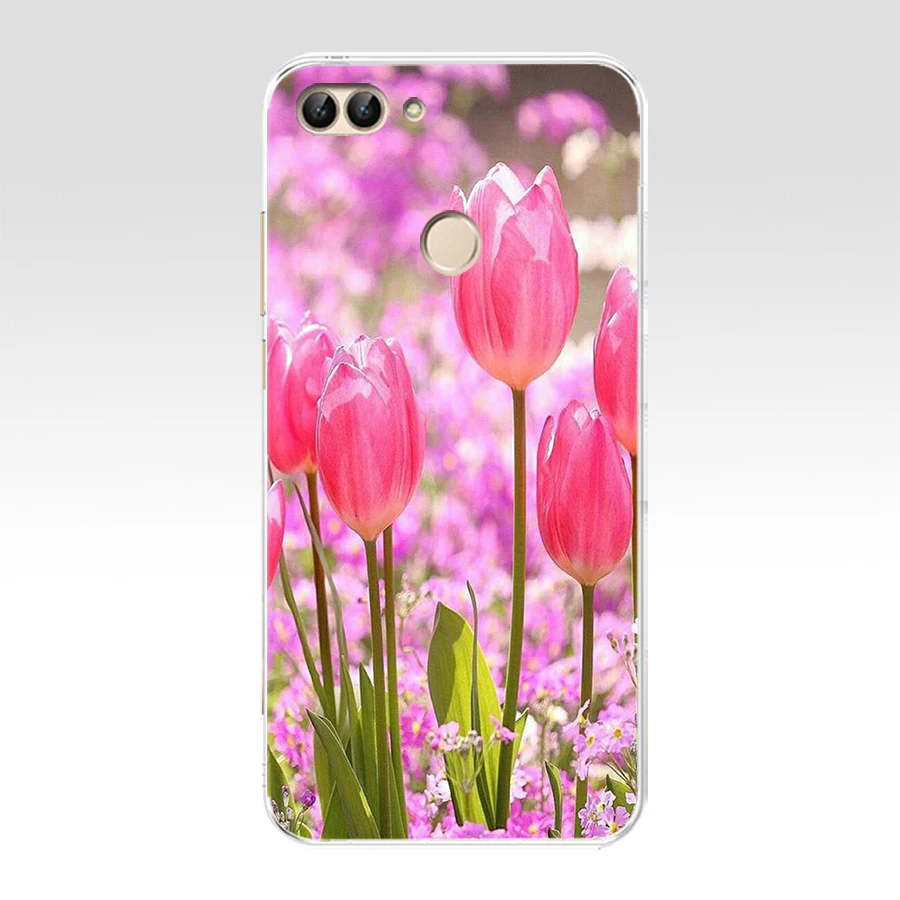 42 H huawei P Smart чехол TPU Мягкий силиконовый прозрачный чехол для телефона huawei P Smart Cover FIG-LX1 Enjoy 7S Чехол - Цвет: 42