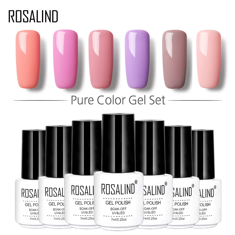 Гель лак для ногтей ROSALIND 4 шт./6 шт./8 шт./лот|Гель ногтей| |