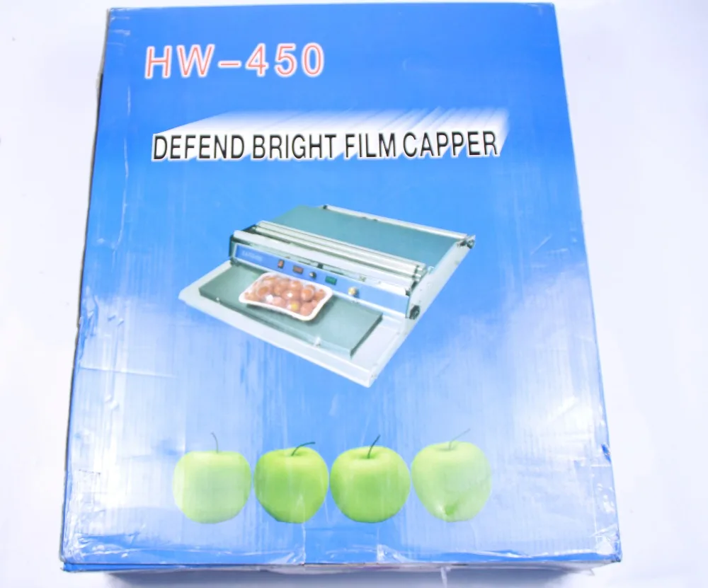 Упаковочная машина упаковочная для пищевых HW 450 220 В 55 Гц|film silicon|film pefilm news |