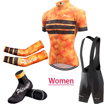 4 in 1 Phtxolue женские майки для велоспорта комплект Майо Ropa Ciclismo горный велосипед одежда для велоспорта комплект для велоспорта - Цвет: 4 in 1