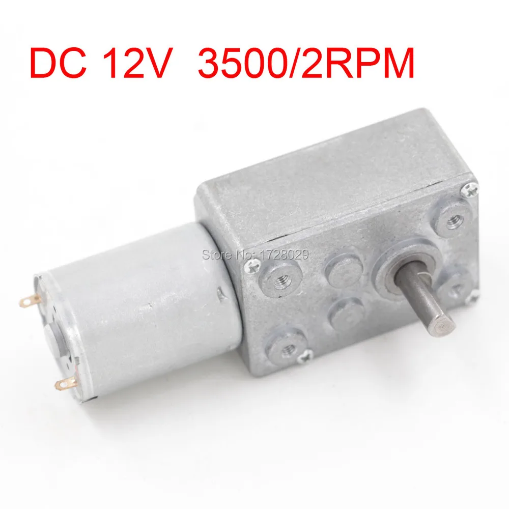 DC Worm Motor Reducer JSX1650-370 DC 12V 3500/2RPM Gear Box Motor