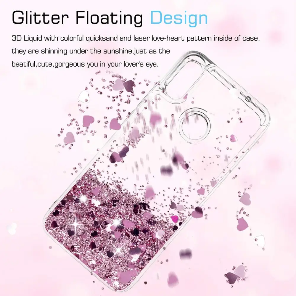 New Bling Glitter Liquid Case For Redmi Note 6 Silicone Coque Xiaomi Pro Dynamic Qicksand Star Love Back Cover |