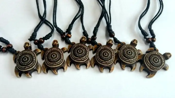 

12 pcs Tortoise turtle biker necklace personalized accessories vintage Charm