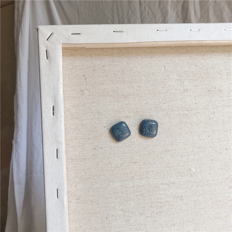 Женские акриловые серьги-гвоздики с мраморным узором GWACC элегантные неровным