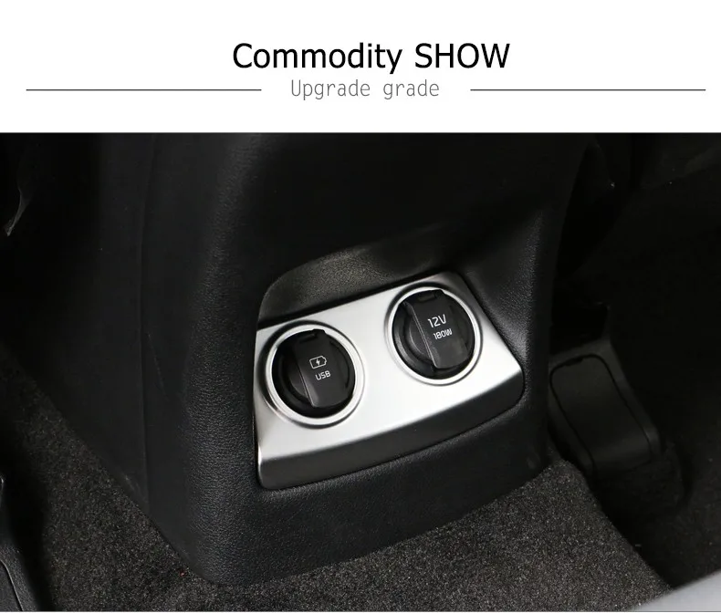 Для Kia S port age хромированная Зажигалка для прикуривателя USB порт внутренняя отделка Крышка задняя вентиляционное отверстие рамка украшение литье