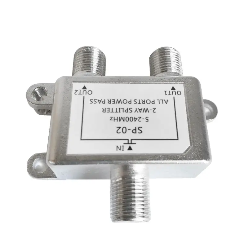5-2400MHz 2 Way HD цифровой коаксиальный кабель сплиттер Би-направления спутникового ТВ