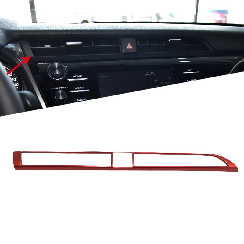 Стильная Автомобильная средняя консоль из АБС-пластика для Toyota Camry 2018