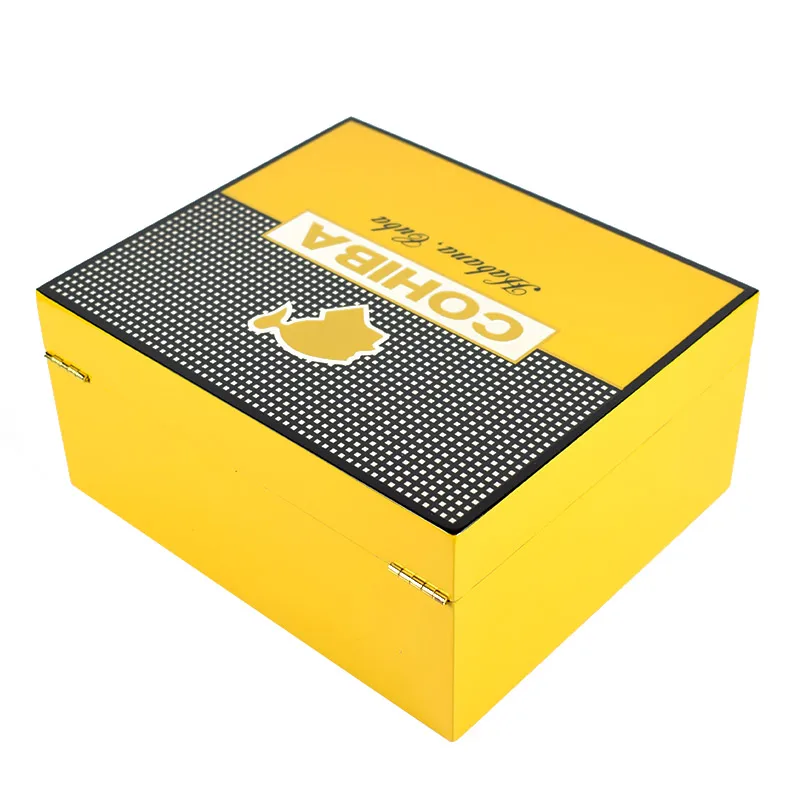COHIBA фортепиано отделка кедровая коробка для сигар с сигары Пепельница и резак